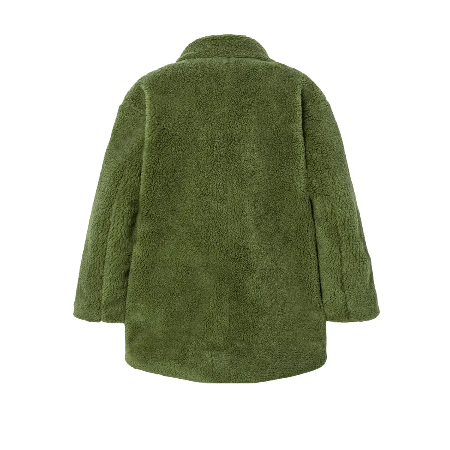 MONLAIN GREEN SHORT WOOL COAT