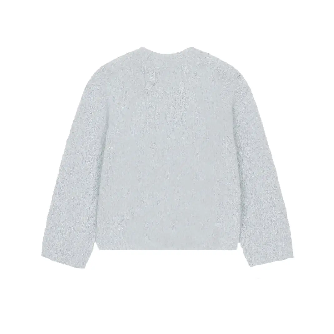 MONLAIN GREY CASHMERE SWEATER